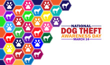 National Dog Theft Awareness Day Wallpaper With Typography. National Dog Theft Awareness Day, Background