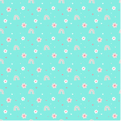 Seamless pattern background Kids Digital Design, Colorful Print Design. This design is suitable for scrapbooking, wallpaper, Vinyl stickers, stickers, Clothing printing, Printable decorations.