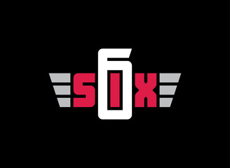 Poster - the original logotype with stylized wings, combines the word 