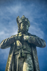 Wall Mural - Statue of Caiphas on the steps of the Sanctuary of Bom Jesus do Monte in Braga, Portugal