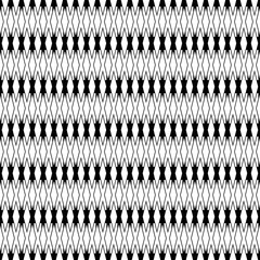 Wall Mural - Seamless pattern. Black and white geometrical background. Textile rapport.