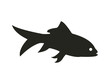 Aquatic animals with fish various fins, scales, tails and gills, Farm Element logo, Black fish Logo template design, Vector illustration and icon.

