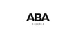 Aba in the Nigeria emblem. The design features a geometric style, vector illustration with bold typography in a modern font. The graphic slogan lettering.
