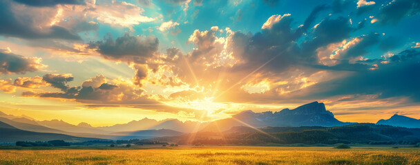 Wall Mural - Nature is bright, beautiful and amazing.