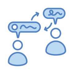 Communication icon vector, stock illustration