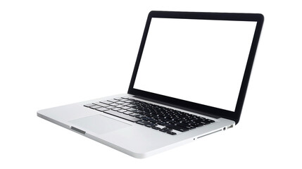 laptop with screen isolated on transparent background