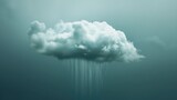 Fototapeta  - Rain falling from a single cloud