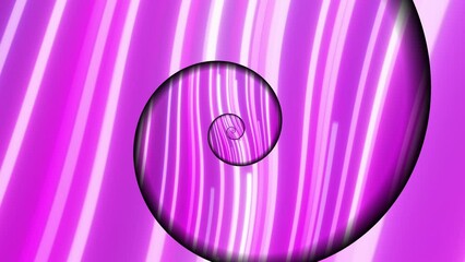 Aufkleber - spiral neon lines. computer generated 3d render