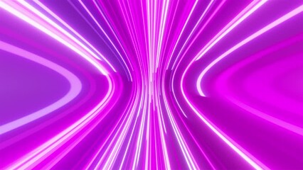Poster - Stream neon lines. Computer generated 3d render