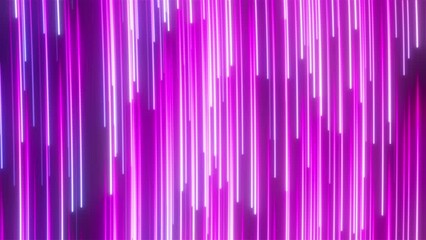 Poster - Stream neon lines. Computer generated 3d render