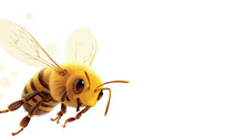 Illustration Of A Friendly Cute Bee Flying