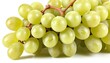 Green grapes fruit isolated on white background