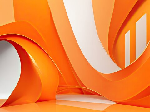 abstract smooth orange backdrop layout for a business report using a designstudioroom site template