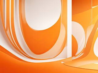 Aufkleber - abstract smooth orange backdrop layout for a business report using a designstudioroom site template