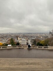 Wall Mural - View of Paris from Sacre Coeur on Montmartre hill, France