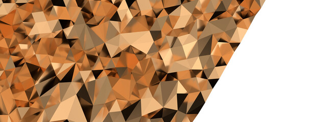 Poster - Luxurious VIP Invitation template with gold polygon background