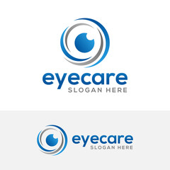 Wall Mural - eye care logo design vector icon symbol illustration