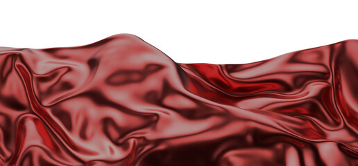 abstract red fabric in motion