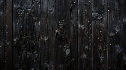 Canvas Print - design of dark wood texture background