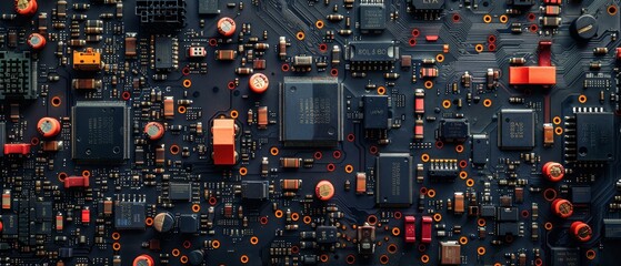 Sticker - The circuit board background