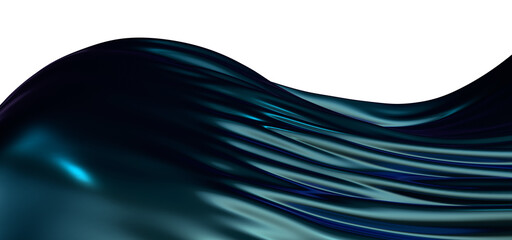 Poster - Creative Abstract technology blue background with 3d concept. abstract particles blue wave minimalist