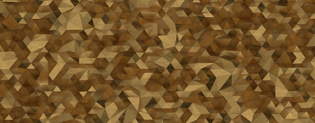 Poster - gold polygon geometric abstract background