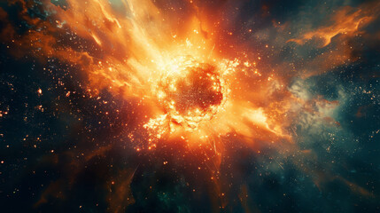Wall Mural - big bang explosion, cosmic event