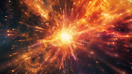Wall Mural - big bang explosion, cosmic event
