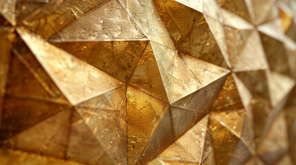 Wall Mural - Geometric gold patterns, luxury design