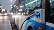 Electric Bus Charging at Bus Depot