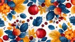 Seamless pattern of autumn harvest a celebration of the years bounty