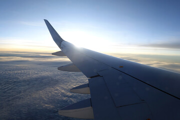 Poster - Blick aus einem Flugzeug