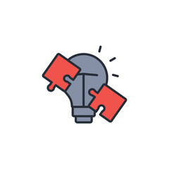 Fototapete - problem solving icon. vector.Editable stroke.linear style sign for use web design,logo.Symbol illustration.