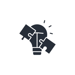 Fototapete - problem solving icon. vector.Editable stroke.linear style sign for use web design,logo.Symbol illustration.