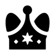 King Monarch Crown Solid Icon