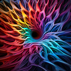 Wall Mural - abstract colorful background. 3d rendering, 3d illustration.
