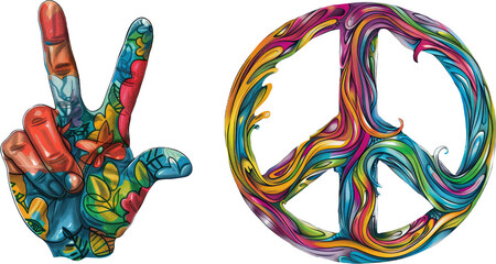 peace sign transparent background PNG clipart