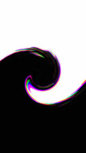 Abstract Background Colorful Wave Black White Flow