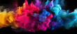 ©  Mohammad Xte - Colorful rainbow holi paint color powder explosion. isolated on black background
