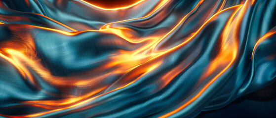 Wall Mural - Fires dynamic artistry: An abstract visualization of heat and motion, where the dance of flames and energy is captured in vivid colors