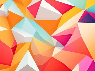 Aufkleber - Free photo low poly abstract background