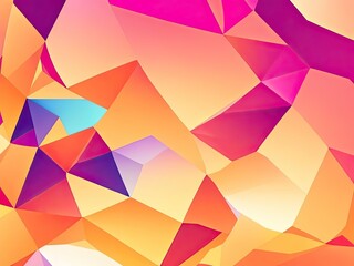 Aufkleber - Free photo low poly abstract background