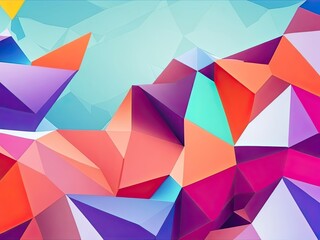 Aufkleber - Free photo low poly abstract background