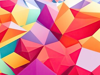 Aufkleber - Free photo low poly abstract background