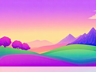 Lovely gradient  landscape free photo