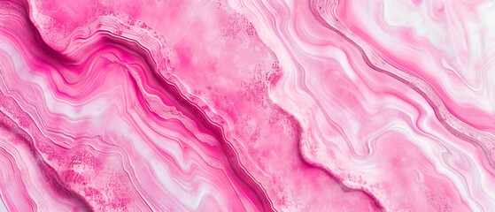 Wall Mural - Fluid artistry: Swirls of pink and blue merge in a canvas of liquid beauty, capturing the dynamic flow of paint in motion