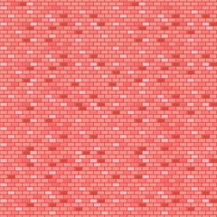 Aufkleber - Pink brick wall seamless patternю Vector illustration