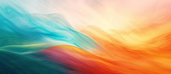 Poster - Vibrant abstract background painted with various colorful hues creating a mesmerizing effect