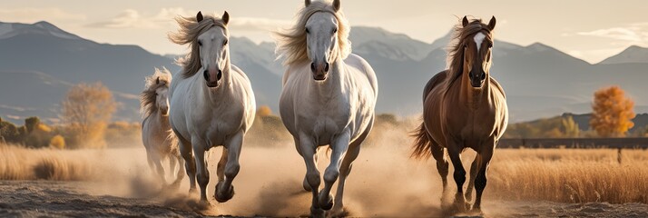 Wall Mural - Guardians of Grace: Observing National Horse Protection Day, A Time to Advocate for the Well-being and Welfare of These Majestic Creatures Who Enrich Our Lives. 