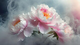 Fototapeta Kwiaty - Piwonia, różowe kwiaty